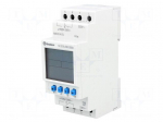 Programmable time switch | Range: 1min&divide;7days | DPDT | 230VAC | DIN