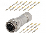 Connector: circular | Series: RT360 | plug | female | crimped | PIN: 19