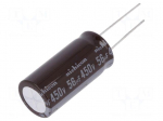 Capacitor: electrolytic | THT | 56uF | 450VDC | &Oslash;16x35.5mm | &plusmn;20% | 5000h