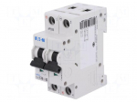Circuit breaker | 250VDC | Inom: 10A | Poles: 2 | DIN | Charact: C | 10kA