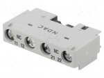 Auxiliary contacts | Auxiliary contacts: NC x2 | front