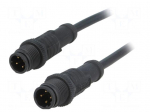 Cable: for sensors/automation | PIN: 4 | M12-M12 | D code-Ethernet