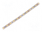LED tape | white warm | 5050 | 12V | LED/m: 60 | 10mm | IP20 | 14.4W/m