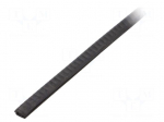 Hole and edge shield | PVC | L: 10m | black | H: 9mm | W: 6mm | industrial