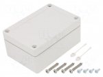 Enclosure: multipurpose | X: 82mm | Y: 122mm | Z: 55mm | TG PC | grey | IK08