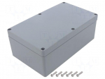 Enclosure: multipurpose | X: 120mm | Y: 200mm | Z: 75mm | ABS | light grey