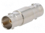 Coupler | socket | BNC socket,both sides | female | straight | 75&Omega; | POM