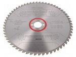 Circular saw | &Oslash;: 254mm | Teeth: 60 | Disc thick: 2.4mm | HW/CT | 30mm
