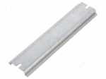 DIN rail | steel | zinc | L: 150mm | W: 35mm | TS35 | MNX