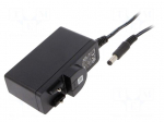 Power supply: switching | mains,plug-in | 5VDC | 2.5A | 12.5W | 82.5%