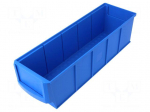 Container: cuvette | plastic | blue | 91x300x81mm