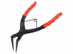 Pliers | for circlip | Pliers len: 190mm | long,angular