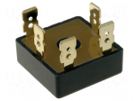 Bridge rectifier: three-phase | Urmax: 1.2kV | If: 27A | Ifsm: 550A