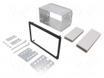 Universal mounting half frame | 2 DIN | Citro&euml;n,Ford,Mercedes