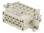Connector: HDC | contact insert | female | EPIC H-A | PIN: 10 | 16A | 250V