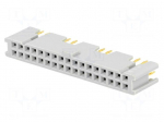 Connector: IDC | socket | female | PIN: 34 | straight | 3A | THT | 2.54mm