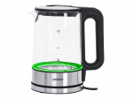 Mesko | Kettle | MS 1301b | Electric | 1850 W | 1.7 L | Glass/Stainless steel | 360&deg; rotational base | Black