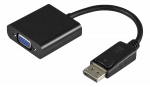 Adapter DELTACO VGA - DisplayPort adapter, 1080p 60Hz, 0.2m, black / DP-VGA7-K / R00110027