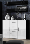 Cama living room sideboard UNI black/white gloss