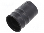 Heat shrink boot | glueless,straight | 22mm | L: 99mm | black | RAYCHEM