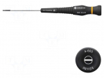 Screwdriver: precision | slot | 2x0.4mm | Blade length: 60mm | ESD