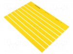 Label | 20mm | 8mm | yellow | FLEXIMARK&reg; | self-adhesive | Size: A4 | 10s.