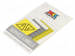 Safety sign | self-adhesive folie | W: 78mm | H: 108mm | white