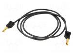 Test lead | 60VDC | 30VAC | 19A | banana plug 4mm,both sides | Len: 1m