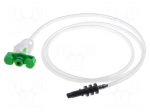 Syringe adapter | 3ml | green | silicone free | QuantX