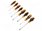 Screwdriver: universal-set | Phillips,slot | BETAGRIP | 8pcs.