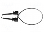 Test lead | 5A | clip-on hook probe,both sides | Urated: 300V | black