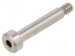 Screw | UNC6-32x19.1 | Head: cheese head | hex key | stainless steel