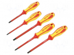 Screwdriver: insulated-set | insulated | Phillips,slot | 5pcs.