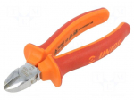 Pliers | side,cutting,insulated | carbon steel | 140mm | 461/1VDEBI