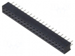 Connector: pin strips | socket | female | PIN: 40 | 2A | straight | THT