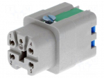 Connector: HDC | contact insert | female | 10A | 250V | Han&reg; A | PIN: 5