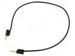 Test lead | 60VDC | 30VAC | 10A | non-insulated | Len: 0.3m | black