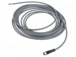Cable: for sensors/automation | M8 | PIN: 3 | straight | 5m | plug | 75VDC