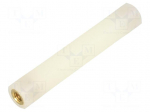 Insulating sleeve | Int.thread: M6 | L: 80mm | UL94V-2 | polyamide