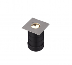 Trio-Lighting OUTDOOR Belaja LED ground spot 11 cm square brushed steel