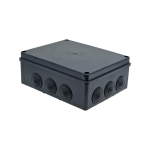 S-BOX box surface mounting IP65 240x190x90mm with glands black UV