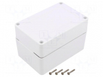 Enclosure: multipurpose | X: 120mm | Y: 80mm | Z: 75mm | ZP | ASA | white