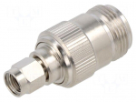 Adapter | N female,RP-SMA male | Insulation: PTFE | 50&Omega; | brass | 11GHz