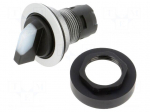 Switch: rotary | 22mm | Stabl.pos: 1 | depending on the holder | IP65