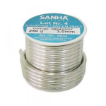 Lodalva No.4, S-Sn97Ag3, 3mm (sudrabs), SANHA Lodalva Nr.4, S-Sn97Ag3, 3mm (sudrabs), SANHA