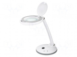 Desk magnifier | with backlight | 3dpt | &Oslash;100mm | Illumination: LED