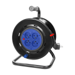 Elektrimaterjalid | Kaablid, Jaotuss&uuml;steemid ja T&ouml;&ouml;riistad // Elektri laiendid, Pikendusjuhtmete, hajutuste ja UK ja USA adapterite komplekt // Przedłużacz bębnowy, 4 gniazda 2P+Z, kabel PVC H05VV-F 3x1,5mm?, długość - 50m, STAŁE GNIAZDA, termik, prz ...