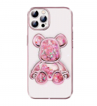 Back panel cover iLike Apple iPhone 15 Pro Max Silicone Case Print Desire Bear Pink