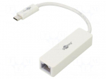 USB to Ethernet adapter | USB 3.1 | PnP | white | 5Gbps | 0.1m