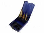 Drill set | step | high speed steel grounded HSS-G | tinware,metal